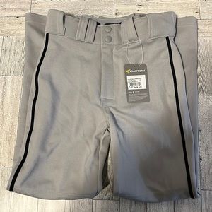 Easton Rival 2 Youth baseball pants 23-25” Youth medium, gray, open hem NWT